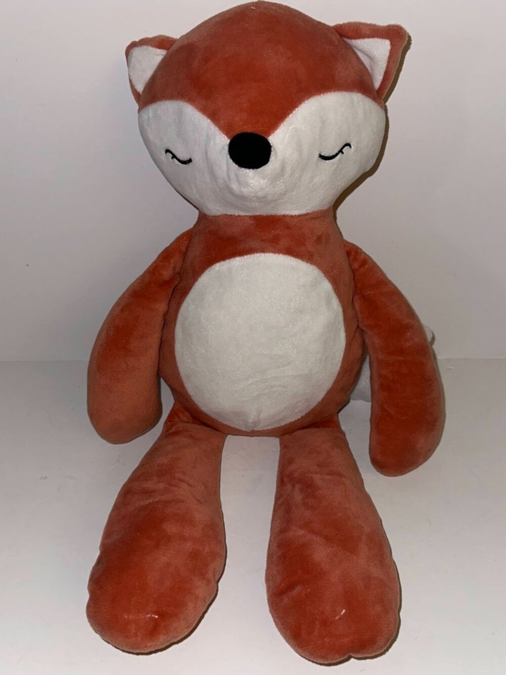 Silver One Kids Sleeping Fox Plush Silverone International 17" Orange lovey
